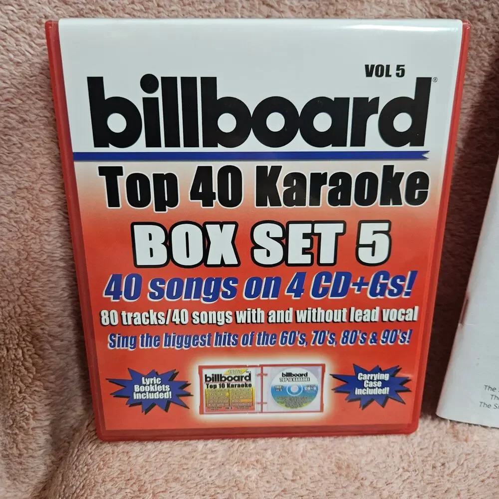 2 Karaoke Microphones, Party Tyme Karaoke, & Billboard Karaoke Box Set 5 Bundle